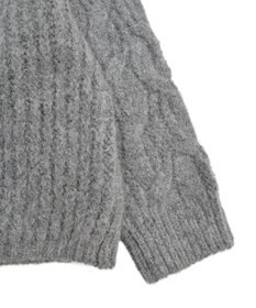 Green Parks ふわふわケーブルニットプルオーバー