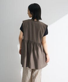 Green Parks 麻調ミディ丈ＺＩＰベスト