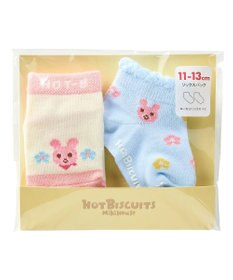 MIKI HOUSE HOT BISCUITS 【9-19cm / 靴下2足セット】ローカット ソックスパック2足セット