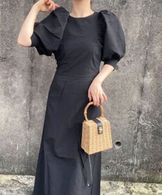 Green Parks AnriettMusee バックカットワークワンピース