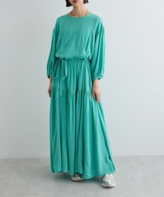 Green Parks ボリュームスリーブティアードワンピース
