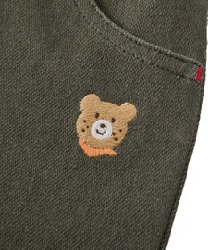 MIKI HOUSE HOT BISCUITS 【80-120cm】【Everyday Series】ワンポイント ストレッチ6分丈パンツ