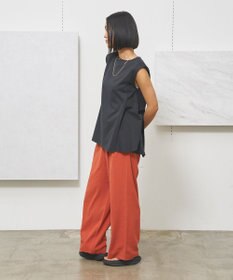 J.PRESS YORK STREET 【WOMEN】ファブリックポイント ノースリーブプルオーバー