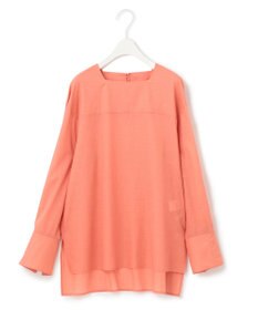 ICB 【洗える】テンセルコットンローン スクエアネックブラウス