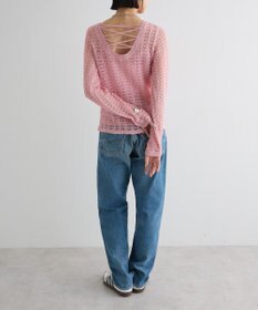 Green Parks ＳＥＴ２点　クロシェ風ニットプルオーバー