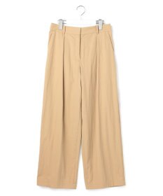 ICB ナイロンツイルチノ ワイドストレートパンツ ベージュ
