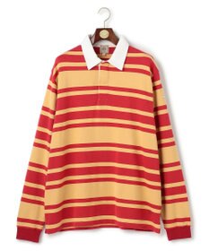 J.PRESS MEN 【KING SIZE】ソフトタッチコットンマルチボーダー ラガーポロシャツ