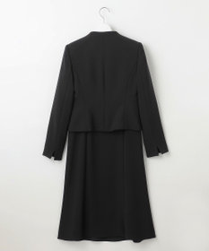 自由区 FORMAL 【ストレッチ/前開きワンピース】平二重 ジャケット+ワンピース