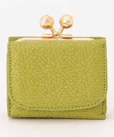 UNBILLION perche 抗菌レザー型押し外がまミニウォレット