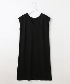 自由区 【WEB限定】ウールミルドジャージー Vネックジャンパースカート