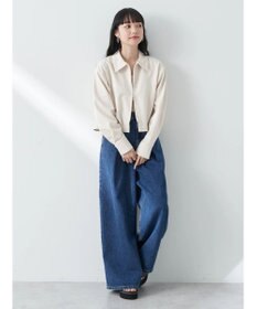 earth music&ecology ジップショートシャツ