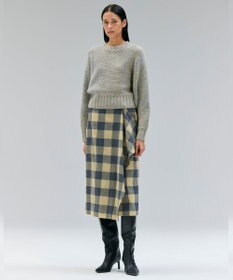 BEIGE， MARANA / モヘア混ミックスドルマンニット