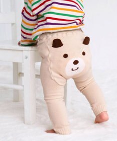 MIKI HOUSE HOT BISCUITS 【70-100cm】 顔ドン のびのび ベビースパッツ