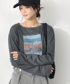 CRAFT STANDARD BOUTIQUE ラメ天竺フォトプリントロンTEE