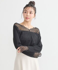 earth music&ecology あったか２ｗａｙレースプルオーバー