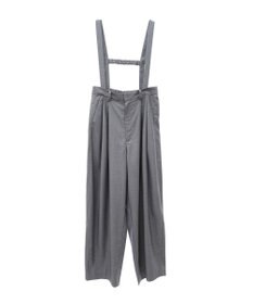 Green Parks サスペンダー付タックパンツ