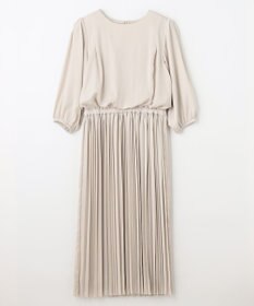 ANY 【ウエストゴム】プリーツワンピース