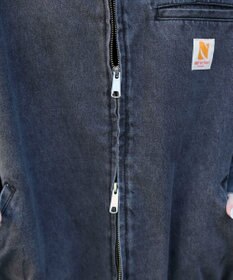 WEGO ワーカーズWジップデニムブルゾン