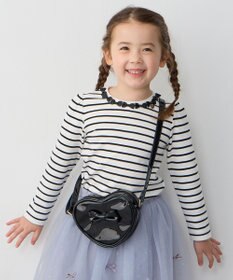 ANY KIDS エナメルハート型 ショルダーバッグ