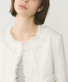 GRACE CONTINENTAL フリンジツイードジャケット