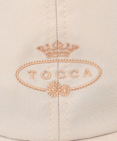TOCCA 【紫外線90%カット・吸水速乾・抗菌防臭・接触冷感・洗える・サイズ調整可・リボン取り外し可】LOGO RIBBON CAP キャップ