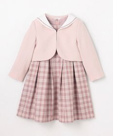 ANY KIDS 【2点セット】セーラージャケット+チェックワンピース