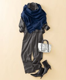 23区 ピュアカシミヤ フリンジ ストール