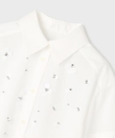 GRACE CONTINENTAL ビジューシャツ