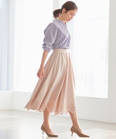 組曲 【洗える】ハイカウントジャージー フレアスカート