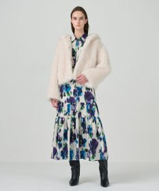 GRACE CONTINENTAL フェイクファーブルゾン