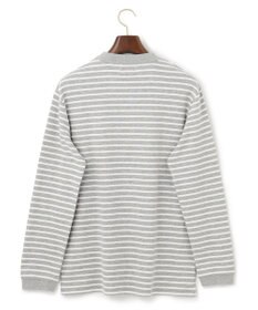 J.PRESS MEN ワッフルボーダー ロングTシャツ