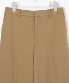 自由区 L 【WEB限定カラーあり/洗える/撥水加工】TRギャバ ワイドクロップドパンツ