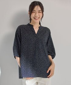 ANY ドルマンスキッパードットブラウス