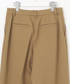 自由区 L 【WEB限定カラーあり/洗える/撥水加工】TRギャバ ワイドクロップドパンツ