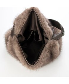 UNBILLION カシュカシュ cachecache / リボンワンハンドルエコファービッグバッグ