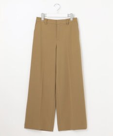 自由区 L 【WEB限定カラーあり/洗える/撥水加工】TRギャバ ワイドクロップドパンツ