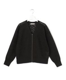 ICB L シアージャカード ニットブルゾン