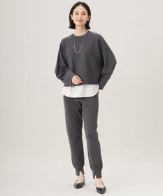 自由区 L 【セットアップ対応・洗える】レーヨンストレッチプルオーバー ニット