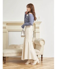 earth music&ecology ギャザー切替マーメイドスカート