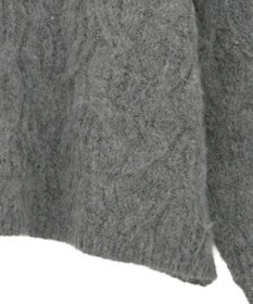 Green Parks ふわふわケーブルニットプルオーバー