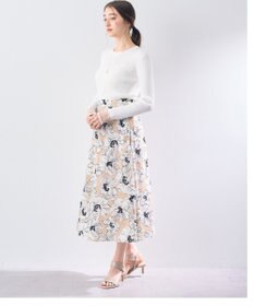 YECCA VECCA 袖口シアーリブニット