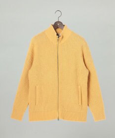 JOSEPH ABBOUD 【3シーズン活躍する綿ブレンド】コットンアクリルバルキー ジップニット ブルゾン