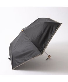 UNBILLION カシュネ cachenez /【晴雨兼用　日傘　UVカット率・遮光率100％生地使用 】PUフローラルラメ刺繍ミニ折りたたみ傘