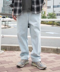 WEGO 【ウエストゴム/SMLサイズ展開】デニムイージーストレートパンツ2