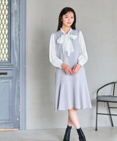 Feroux 【新色追加・洗える】ボリューム リボンタイ ブラウス