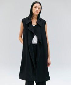 BEIGE， FLEUR / ラップデザインロングジレ