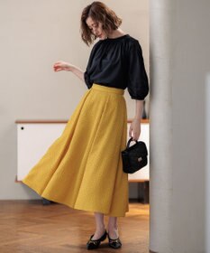 23区 S 【洗える】プレザンスジャカード タックスカート