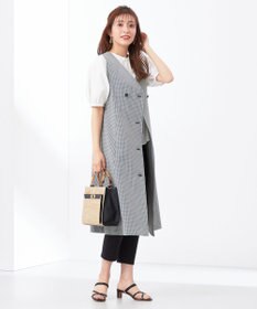 ANY SIS 【洗える】レースパーツタックスリーブ ブラウス