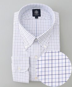 J.PRESS MEN 【KING SIZE】【PREMIUM PLEATS / 形態安定】スーピマコットンタッタソールチェック シャツ/B.D.