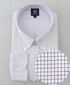 J.PRESS MEN 【KING SIZE】【PREMIUM PLEATS / 形態安定】スーピマコットンタッタソールチェック シャツ/B.D.